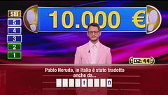 Enrico al gioco finale "Sei vincente"