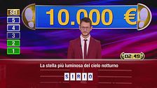 Enrico al gioco finale "Sei vincente"