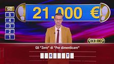 Tommaso al gioco finale "Sei vincente"