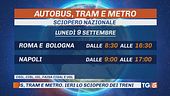 Autobus, metro e tram: rientro con lo sciopero