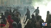 Scontri al corteo per la Palestina
