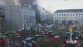 Bruxelles assediata protesta dei trattori