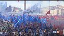 La forte protesta dei lavoratori dell'auto