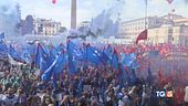 La forte protesta dei lavoratori dell'auto