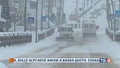 Arriva il freddo artico con neve e vento forte