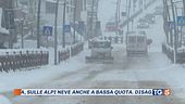 Arriva il freddo artico con neve e vento forte