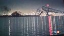 Usa, ponte crolla colpito da una nave