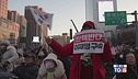 Piazza in festa a Seul Proteste in Georgia