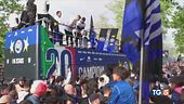 Inter, festa scudetto Milano è nerazzurra