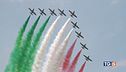 Le frecce tricolori spettacolo in cielo