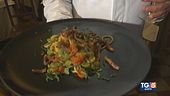 Spaghetti fave, pomodorini e guanciale
