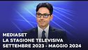 Mediaset, la stagione televisiva Settembre 2023 - Maggio 2024