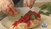 Calzone con pomodoro all'uscita