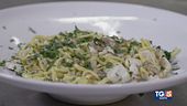 Tagliolini con telline, vongole e spigola