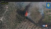Emergenza incendi piromani in azione