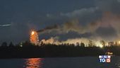 Lipsia: in fiamme la ruota panoramica