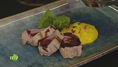 Filetto di vitello cotto con fieno e sale