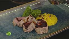 Filetto di vitello cotto con fieno e sale