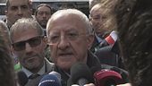 Protesta show, De Luca alla carica