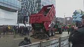 Trattori, scontri a Bruxelles