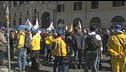 Protesta contro il miele taroccato