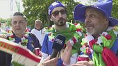 Tifo alle stelle, forza azzurri