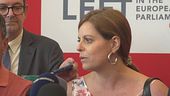 Ilaria Salis debutta a Bruxelles