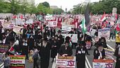 Netanyahu da Biden tra le proteste