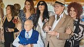Pippo Baudo alle festa per i 90 anni di  Pier Francesco Pingitore