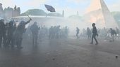 Scontri al corteo pro-Palestina