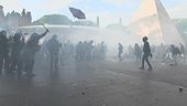Scontri al corteo pro-Palestina