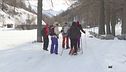 Sulla neve con le ciaspole