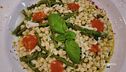 Scucuzzù con asparagi selvatici e razza