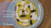 Risotto zafferano, gorgonzola e salvia fritta