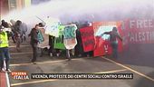 Vicenza, proteste dei centri sociali contro Israele