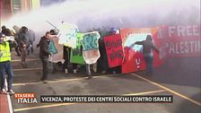 Vicenza, proteste dei centri sociali contro Israele