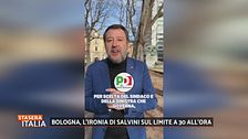 Bologna: l'ironia di Matteo Salvini sul limite a 30 km/h