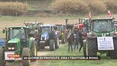 La protesta dei trattori a Roma