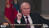 Putin impassibile davanti a manifestazioni e accuse