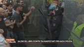 Salone del libro, scontri tra manifestanti pro-Gaza e Polizia
