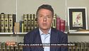 Parla il leader di Italia Viva, Matteo Renzi