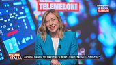 Giorgia Meloni lancia Telemeloni: "Libertà limitata dalla sinistra"