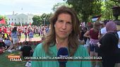 Casa Bianca, in diretta la manifestazione contro l'assedio di Gaza