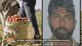 Satnam, morto di caporalato. Opposizioni in piazza
