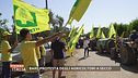 Bari, protesta degli agricoltori a secco