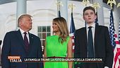 La famiglia Trump, la foto di gruppo della convention