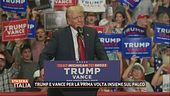 Trump e Vance per la prima volta insieme sul palco