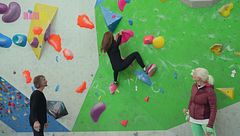 La lezione di arrampicata di Carla Gozzi e Martina