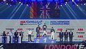 Il podio della gara 2 a Londra