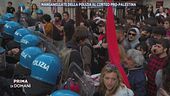 Roma: manganellate della Polizia al corteo pro-Palestina